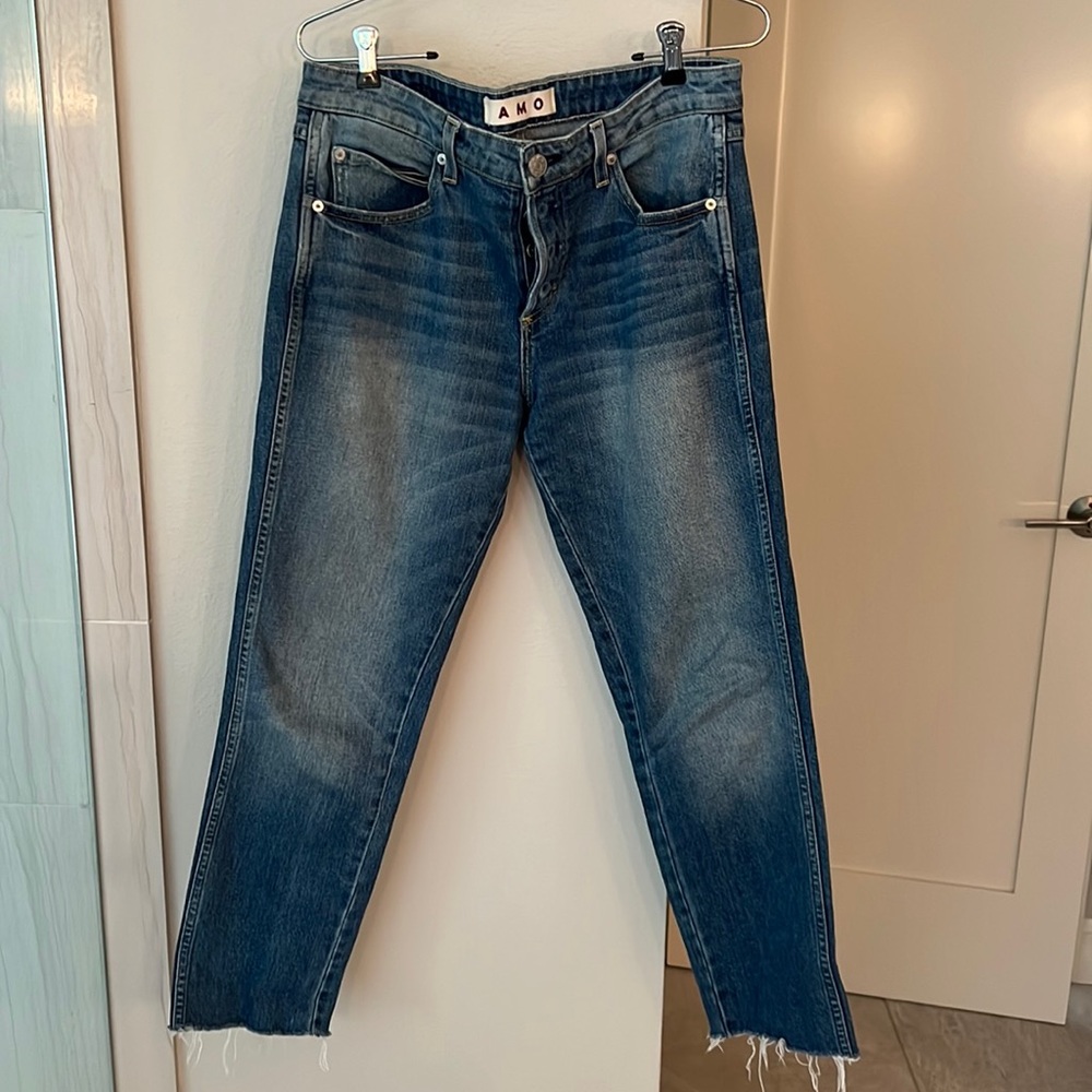 AMO denim Tomboy cropped size 28